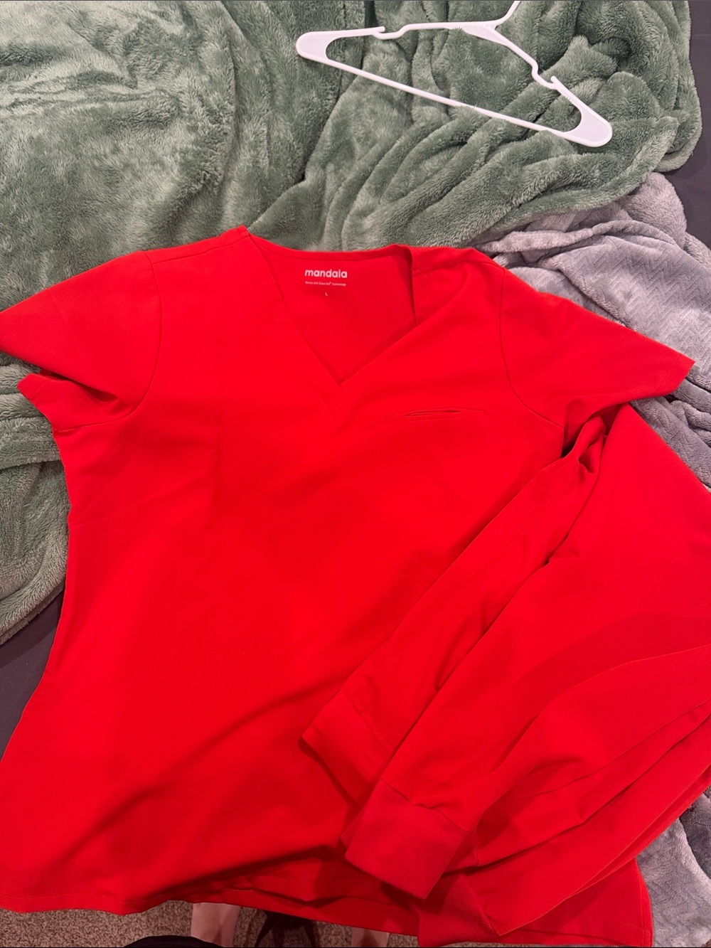 Mandala Red Scrub Set